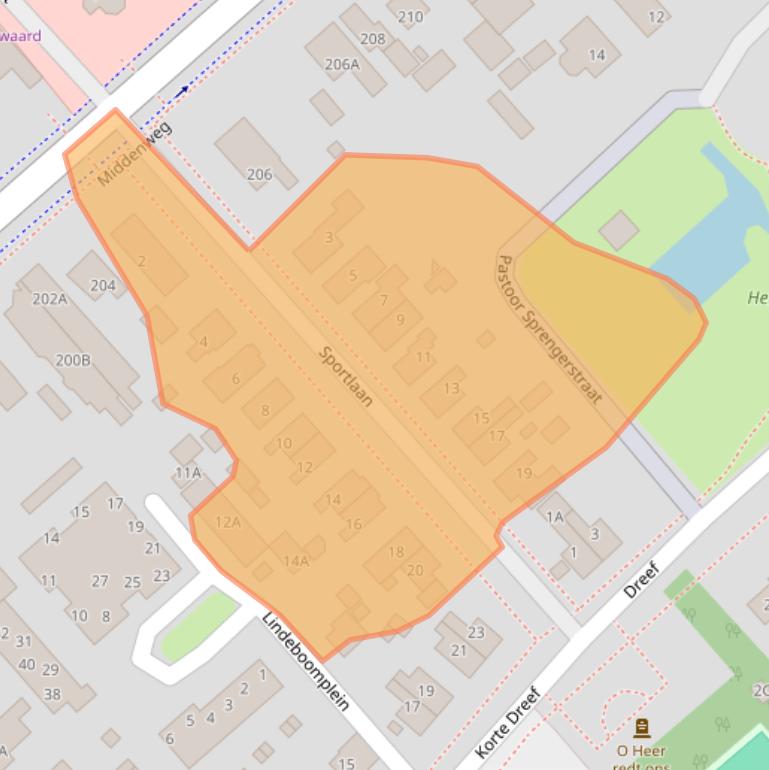 Kaart van postcodegebied 1701GN.