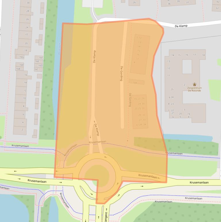 Kaart van postcodegebied 1701PA.