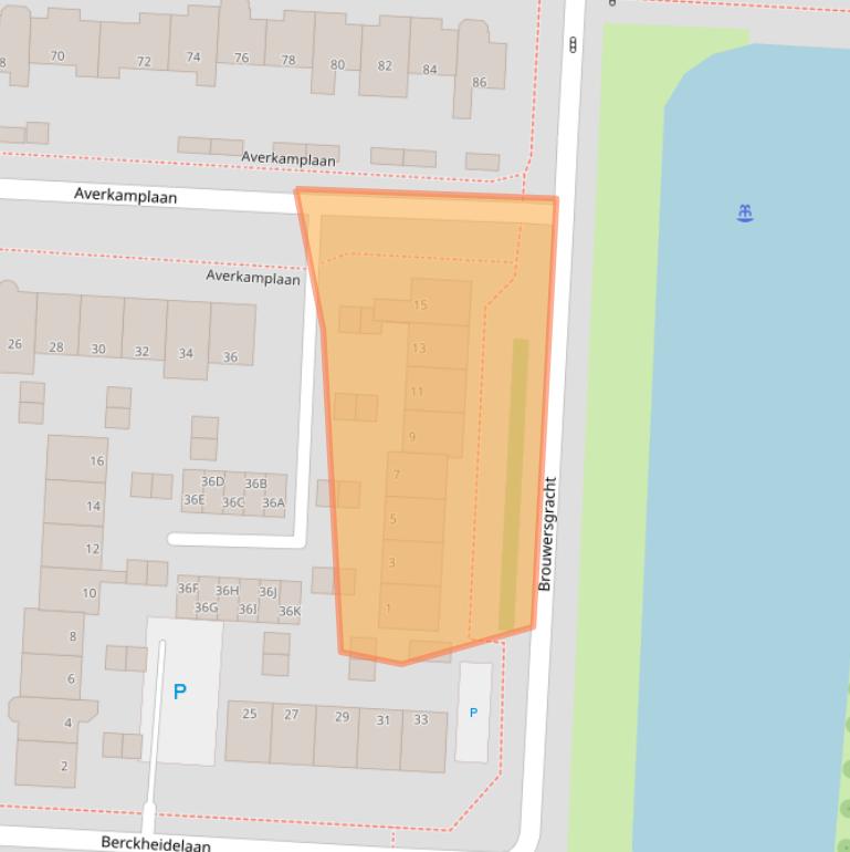 Kaart van postcodegebied 1701VK.