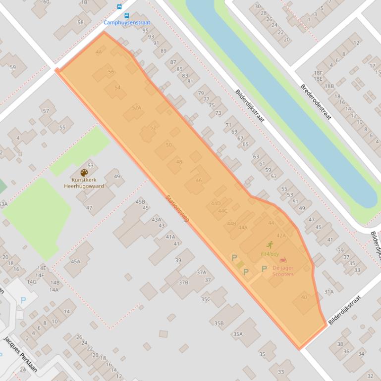 Kaart van postcodegebied 1702AG.