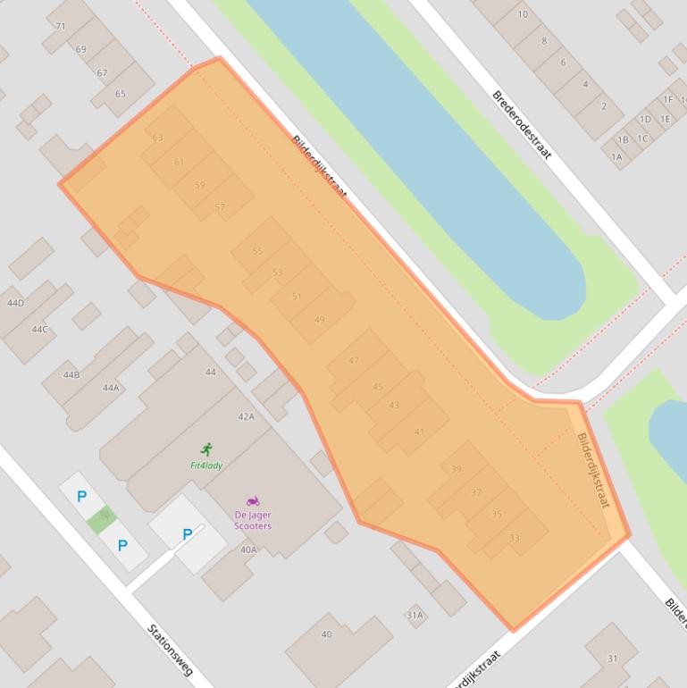 Kaart van postcodegebied 1702AN.