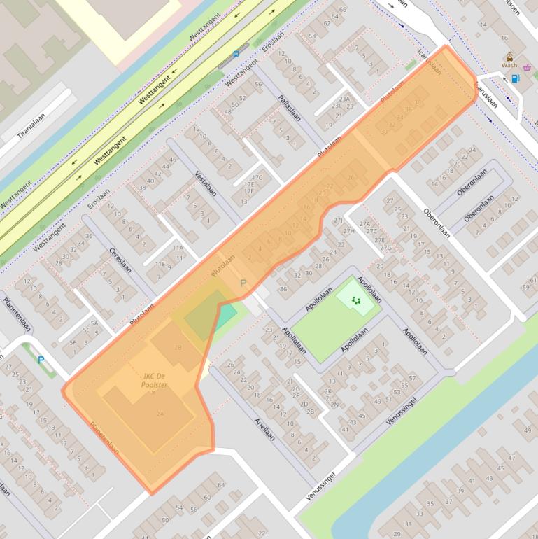 Kaart van postcodegebied 1702CB.