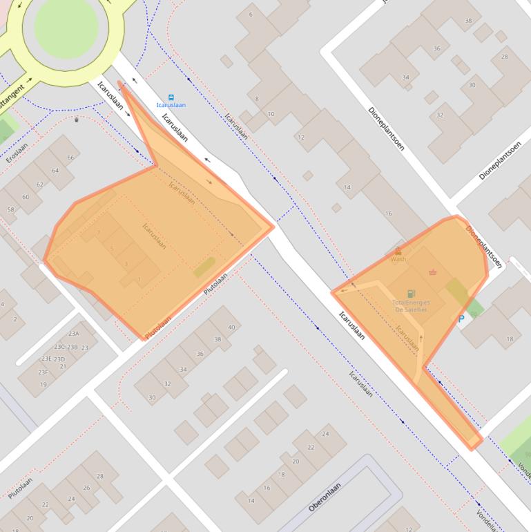 Kaart van postcodegebied 1702CG.