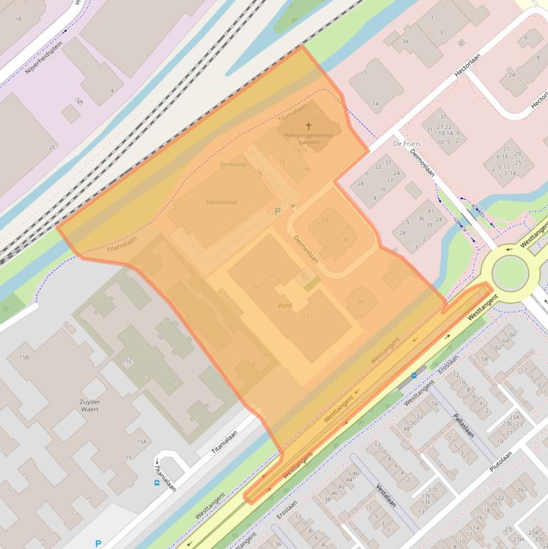 Kaart van postcodegebied 1702CK.