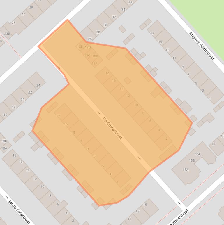 Kaart van postcodegebied 1702EL.