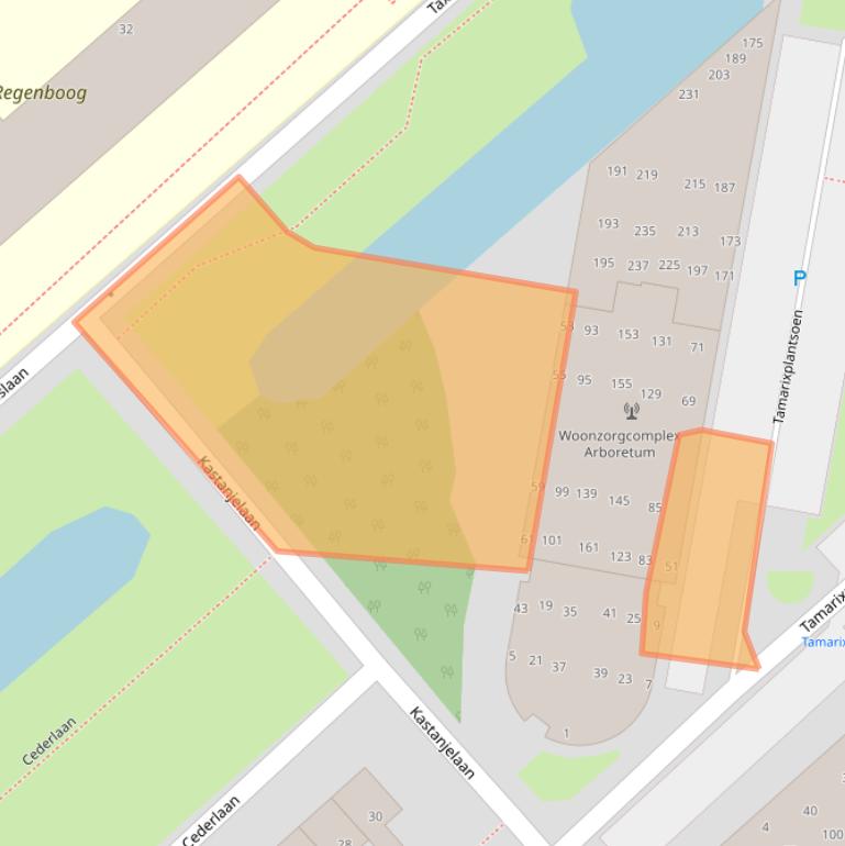 Kaart van postcodegebied 1702JB.