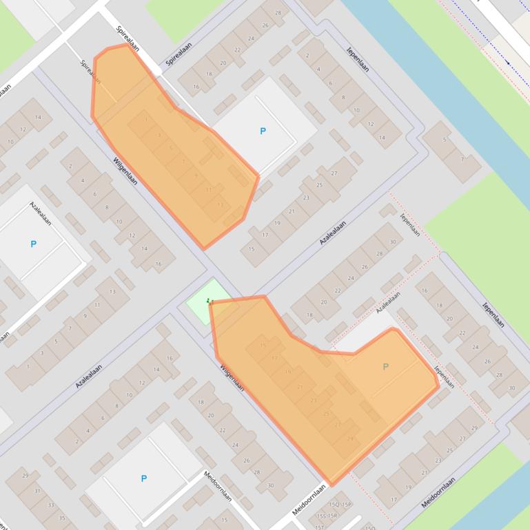 Kaart van postcodegebied 1702JL.