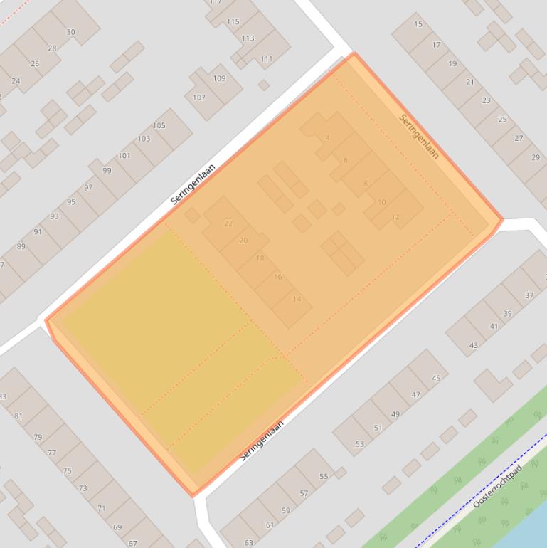 Kaart van postcodegebied 1702LV.