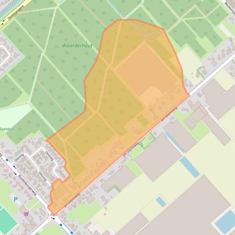 Kaart van postcodegebied 1702PA.