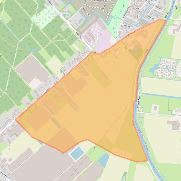Kaart van postcodegebied 1702PD.