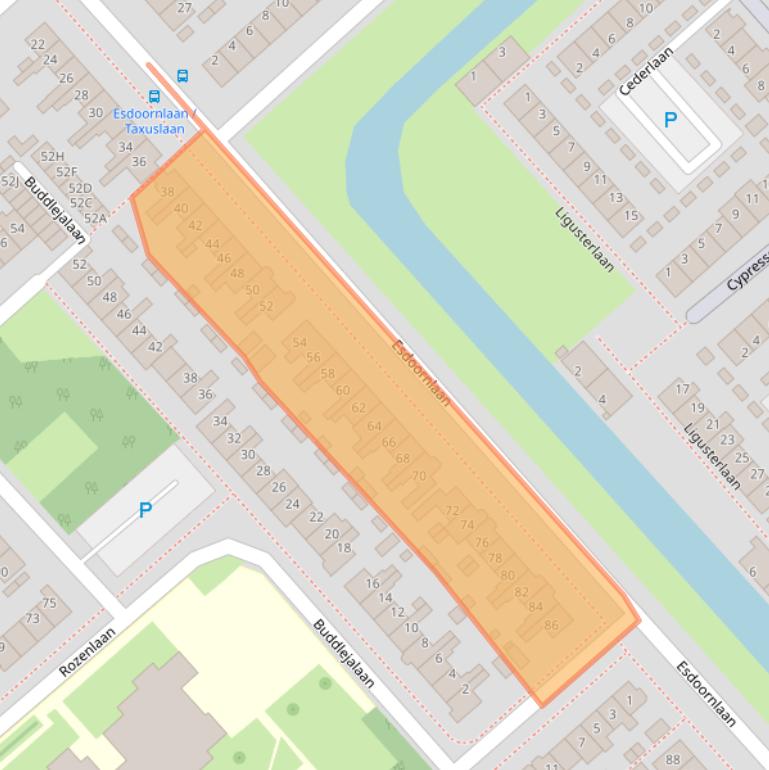 Kaart van postcodegebied 1702SK.