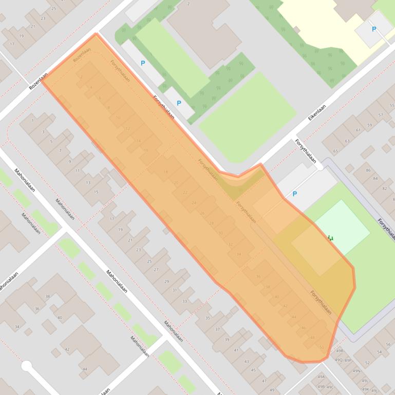Kaart van postcodegebied 1702TC.