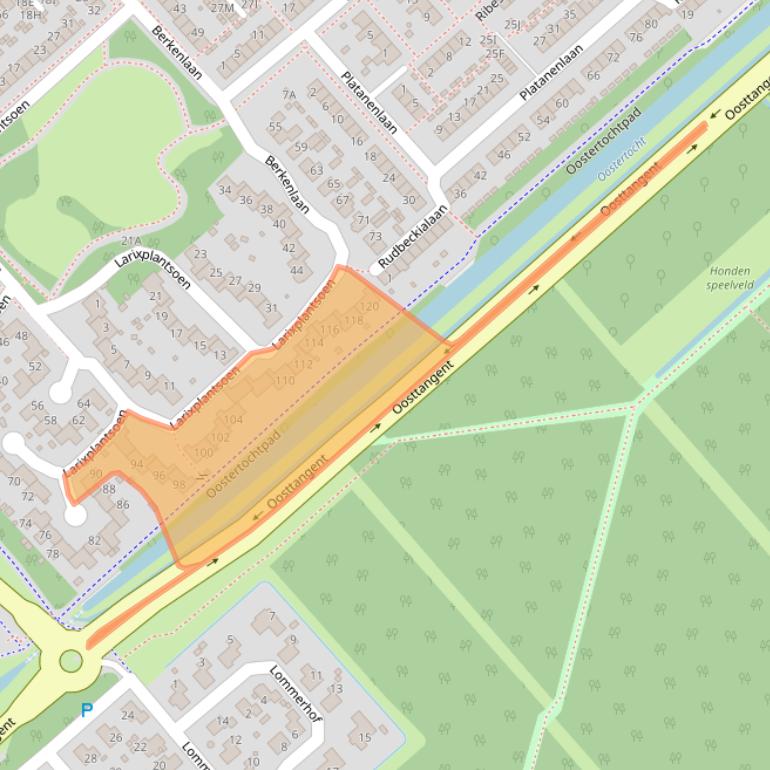 Kaart van postcodegebied 1702XL.