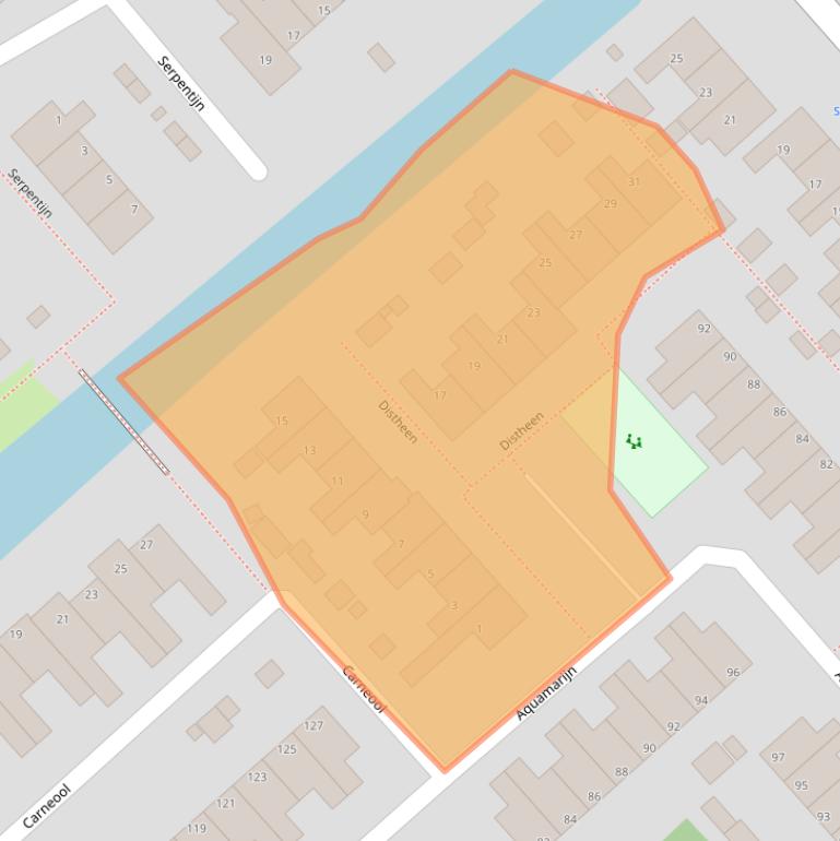 Kaart van postcodegebied 1703AM.