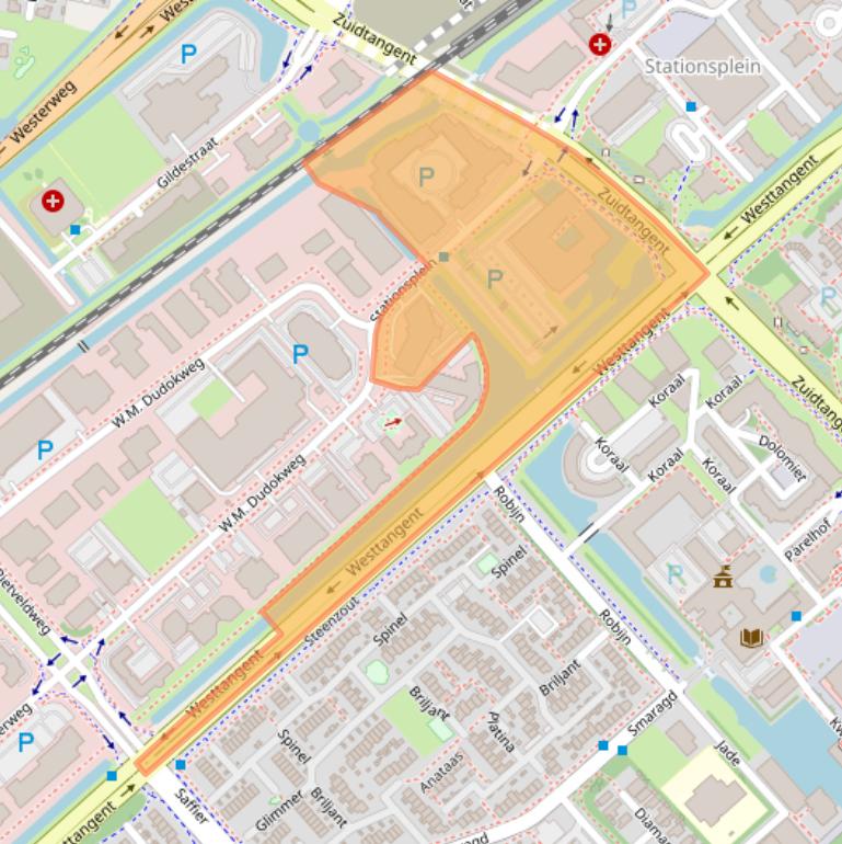 Kaart van postcodegebied 1703AZ.