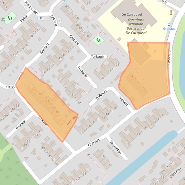 Kaart van postcodegebied 1703BC.