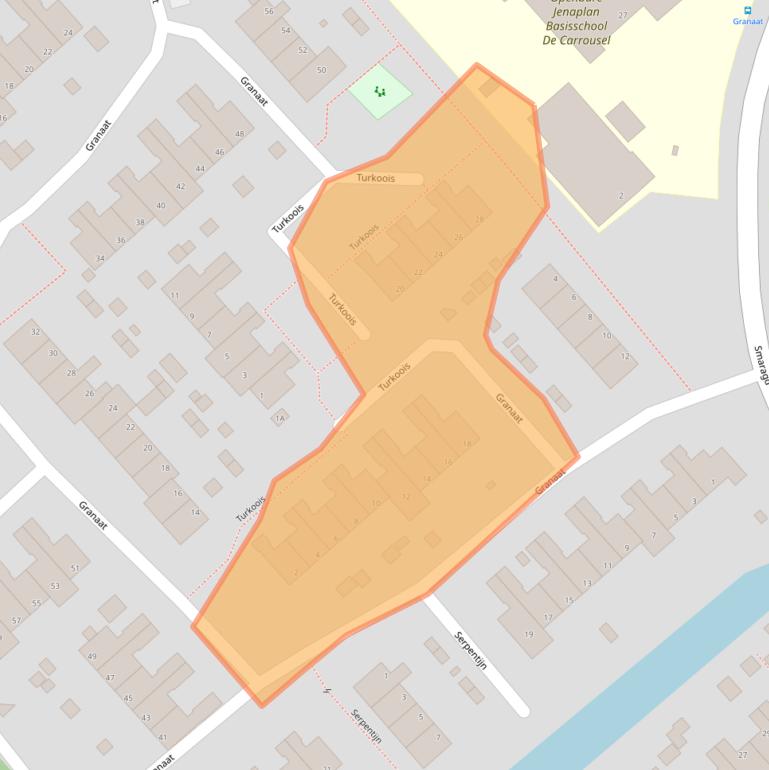 Kaart van postcodegebied 1703BH.