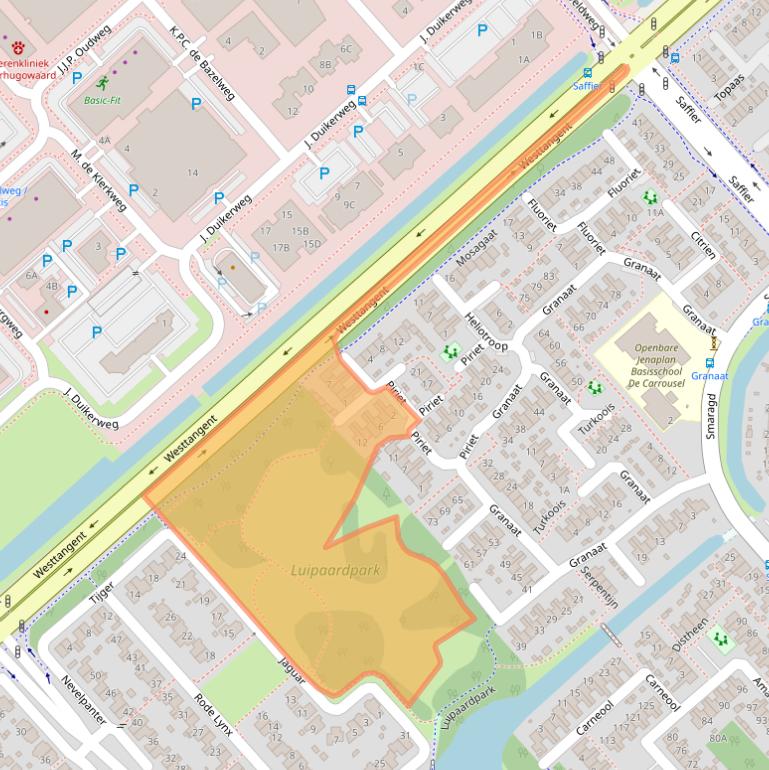 Kaart van postcodegebied 1703BM.