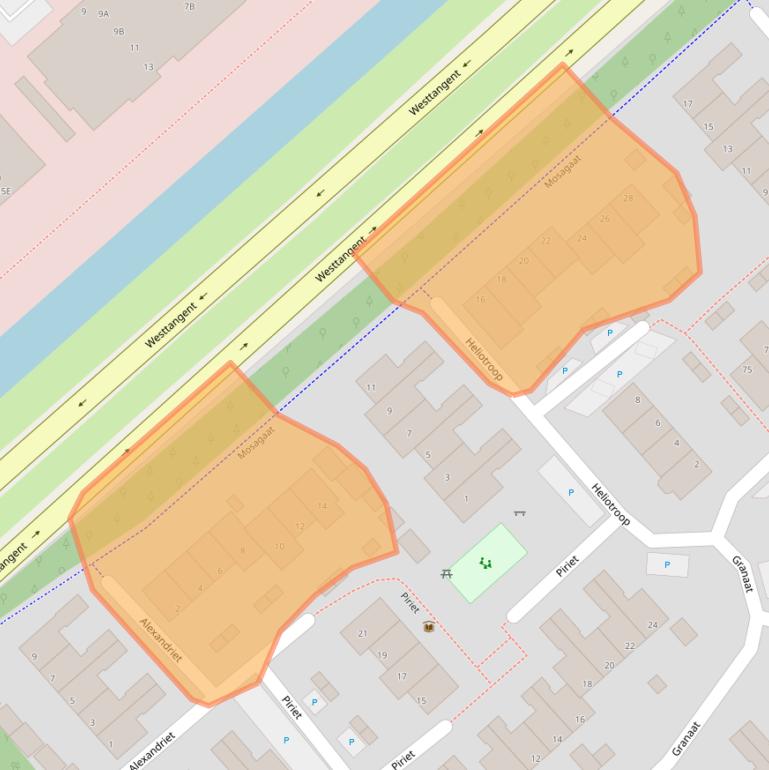 Kaart van postcodegebied 1703BP.