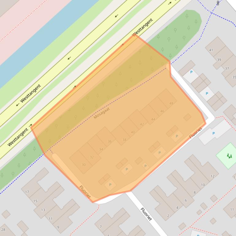 Kaart van postcodegebied 1703BR.