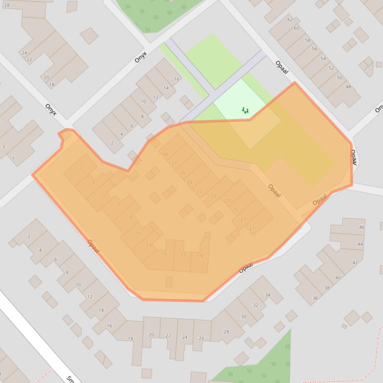 Kaart van postcodegebied 1703CA.