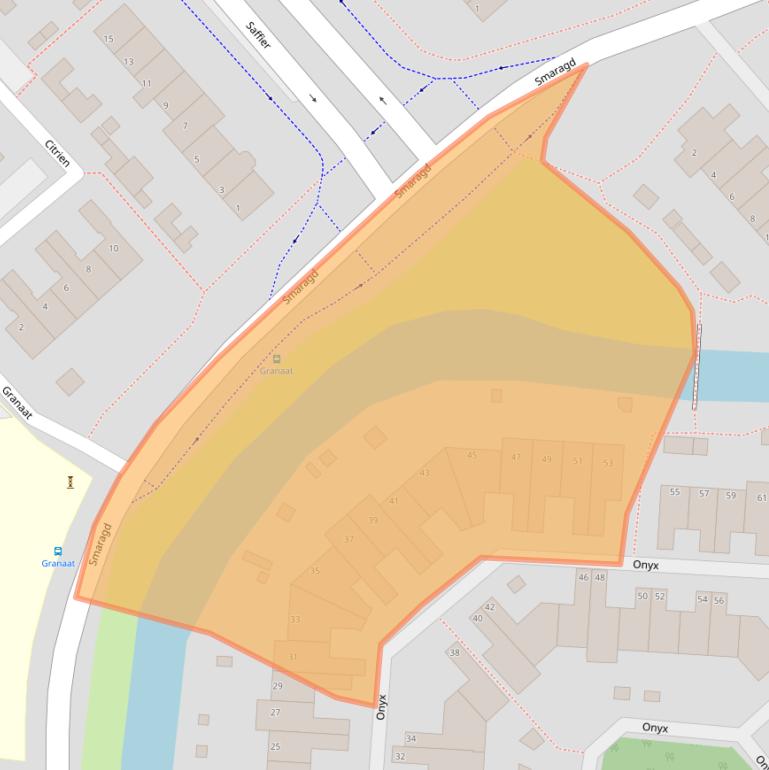 Kaart van postcodegebied 1703CE.