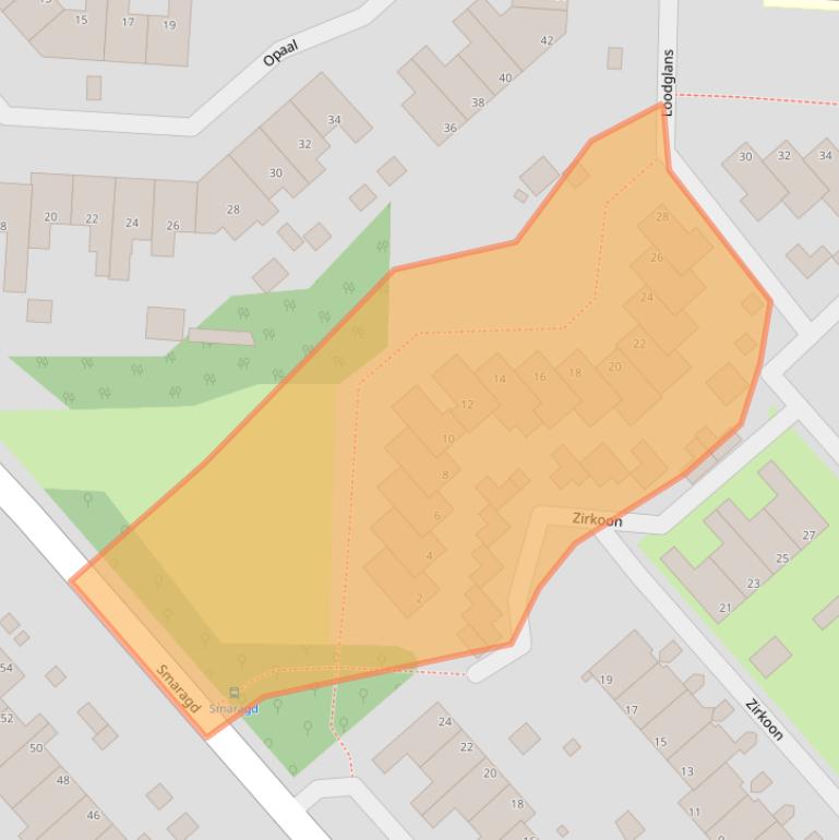 Kaart van postcodegebied 1703CL.