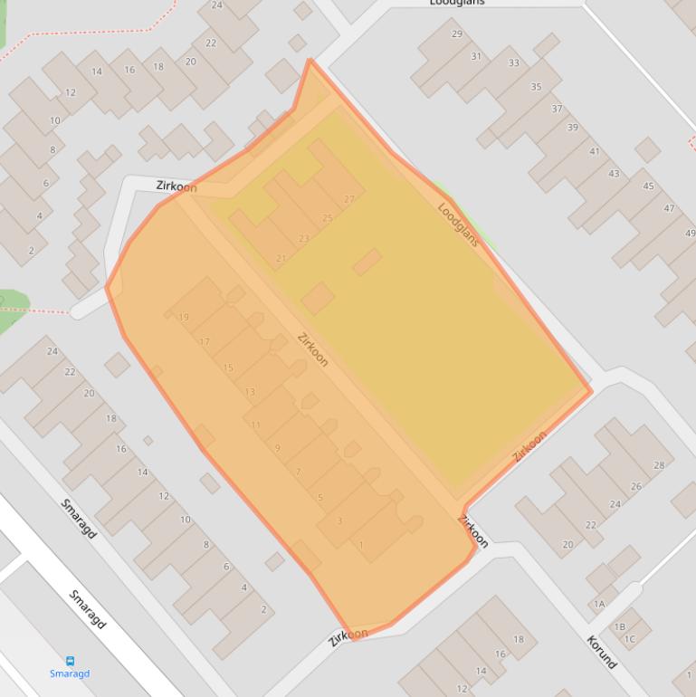 Kaart van postcodegebied 1703CP.