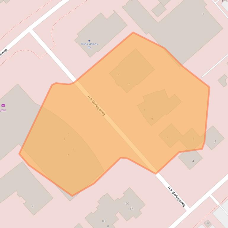 Kaart van postcodegebied 1703DG.