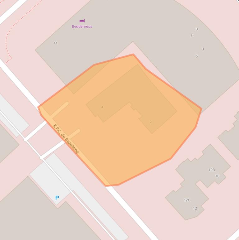 Kaart van postcodegebied 1703DJ.