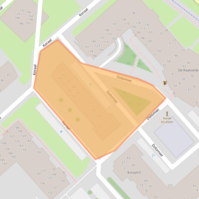 Kaart van postcodegebied 1703DN.