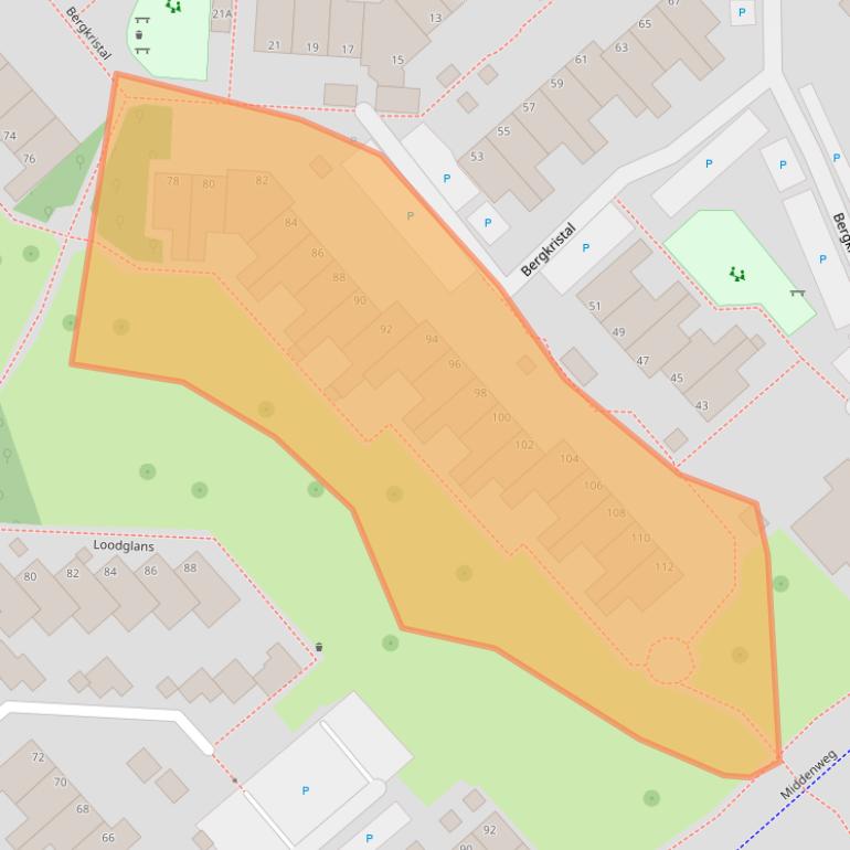 Kaart van postcodegebied 1703EE.