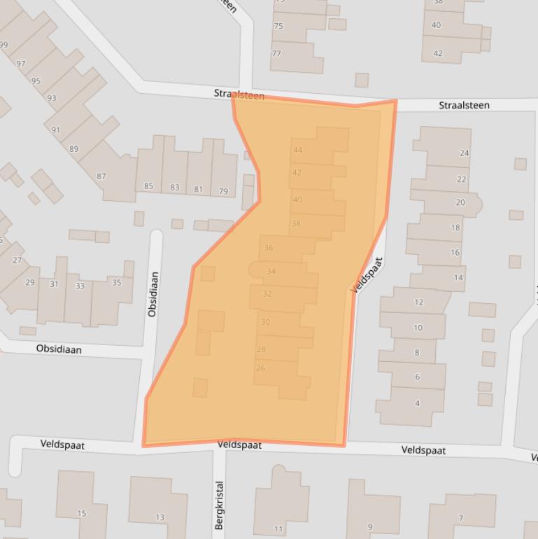 Kaart van postcodegebied 1703EL.