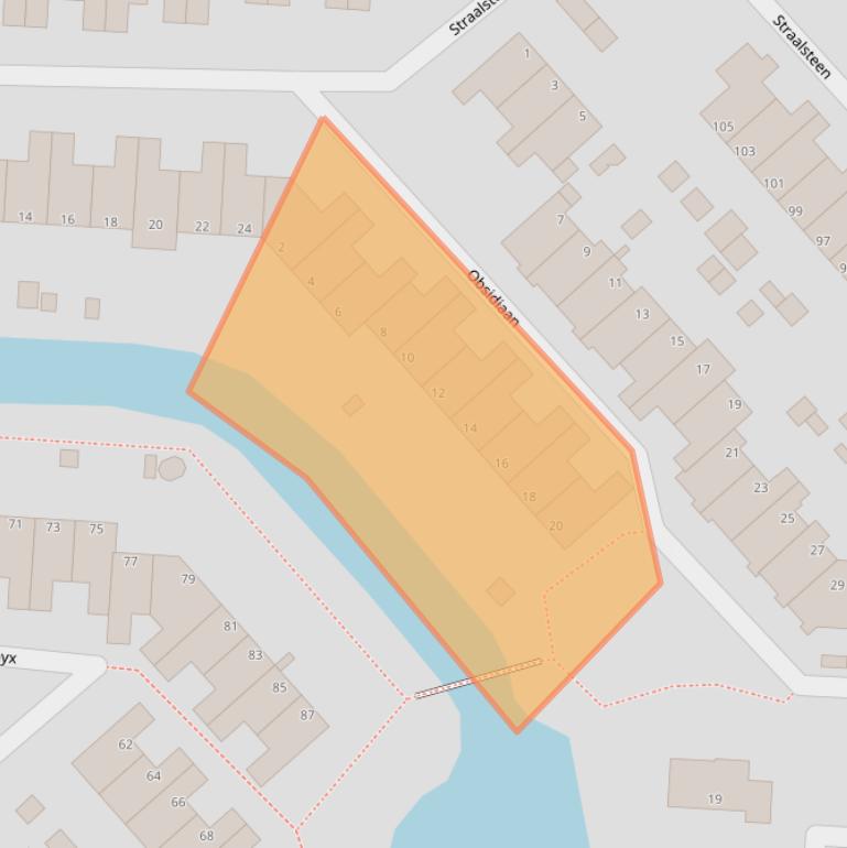 Kaart van postcodegebied 1703EN.