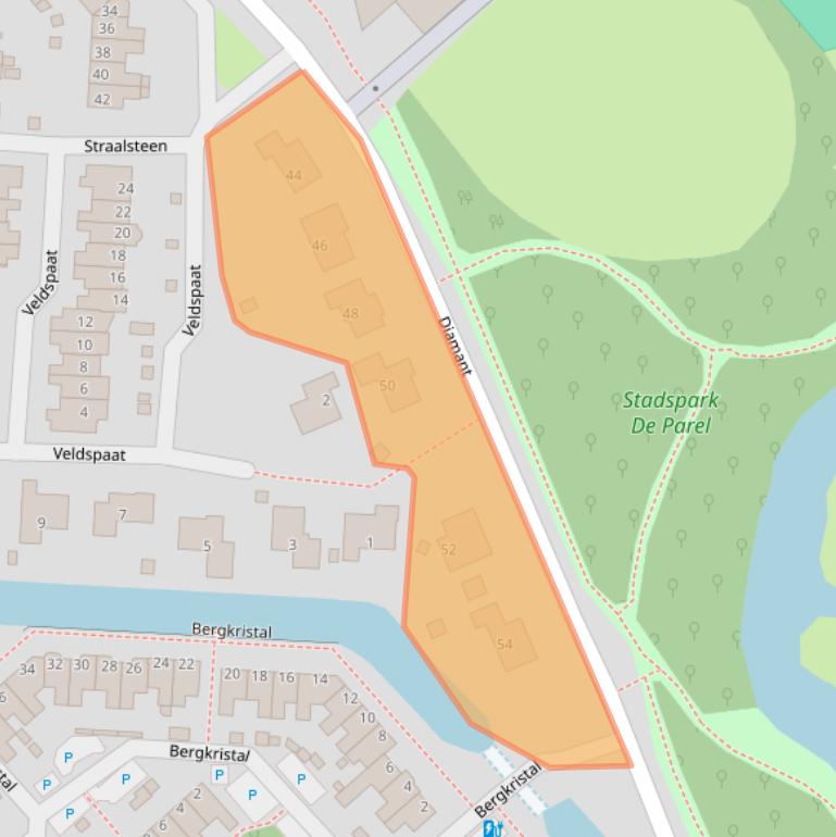 Kaart van postcodegebied 1703EW.
