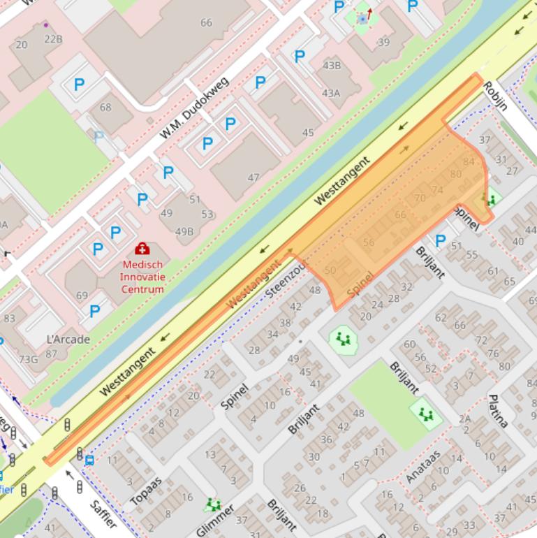 Kaart van postcodegebied 1703GD.