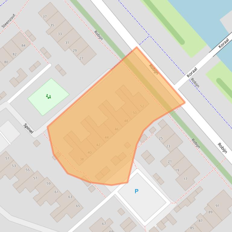 Kaart van postcodegebied 1703GJ.