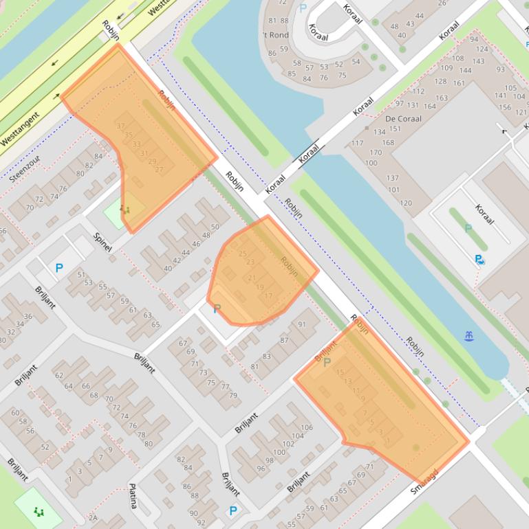 Kaart van postcodegebied 1703GK.