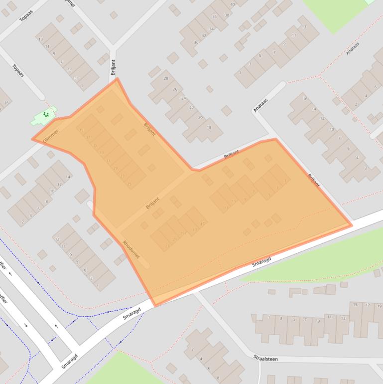 Kaart van postcodegebied 1703GL.