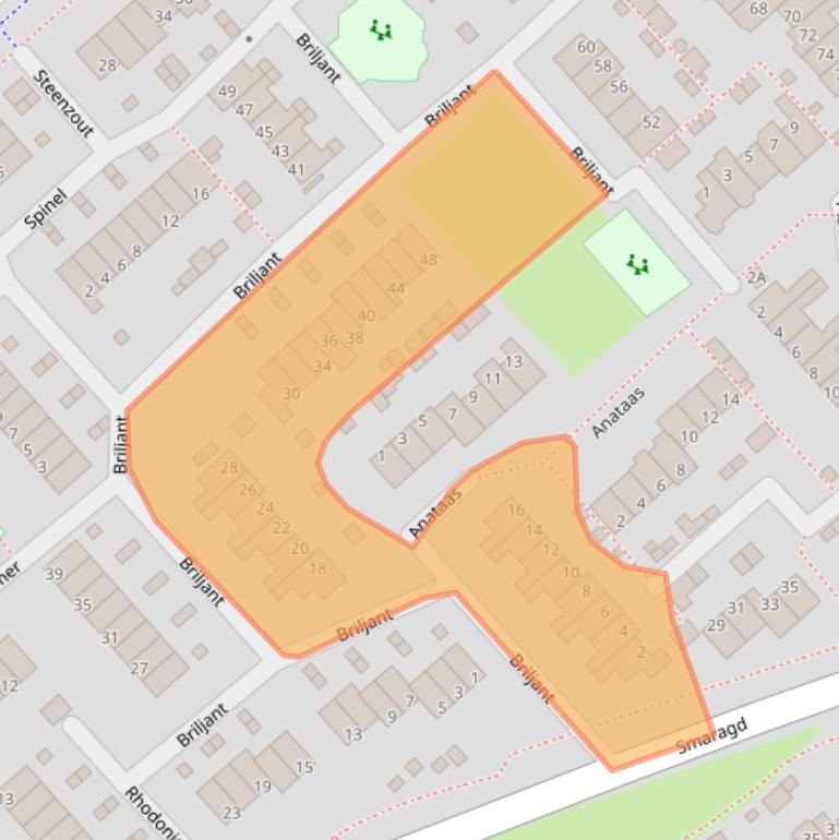 Kaart van postcodegebied 1703GP.