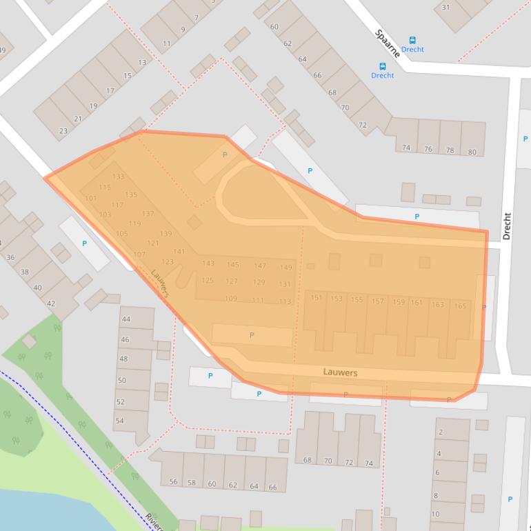 Kaart van postcodegebied 1703HC.