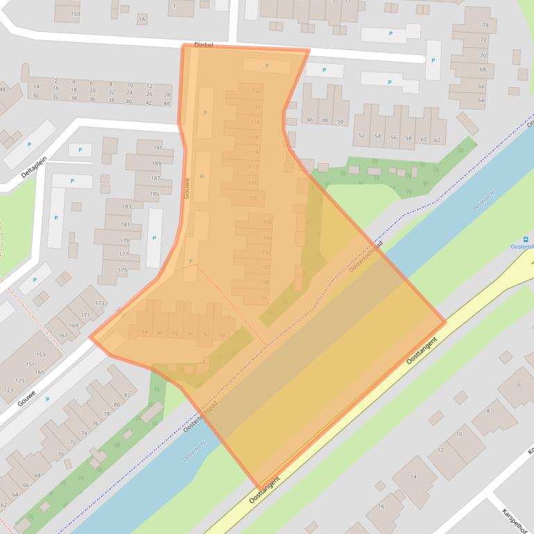 Kaart van postcodegebied 1703HR.