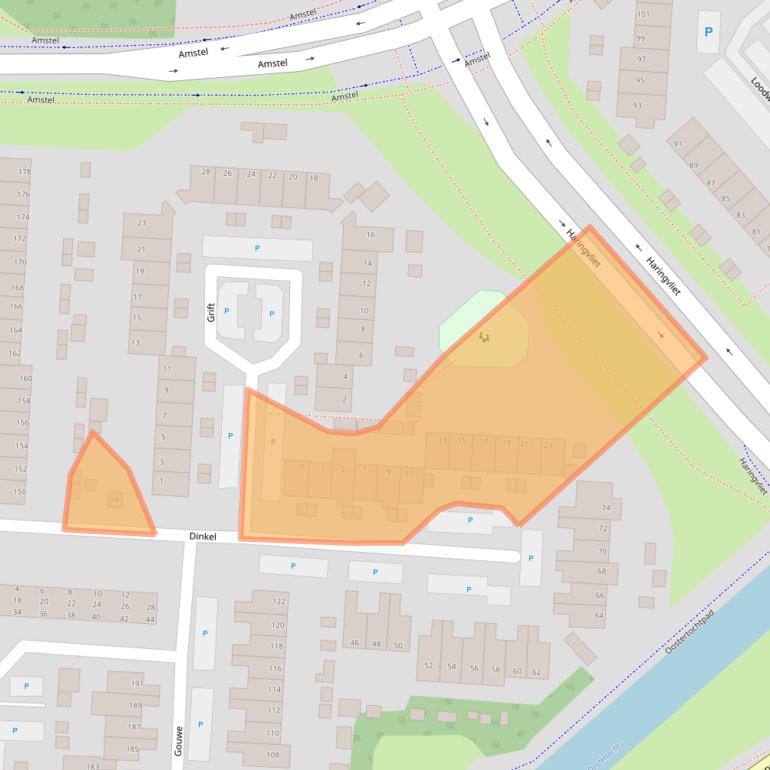 Kaart van postcodegebied 1703HS.