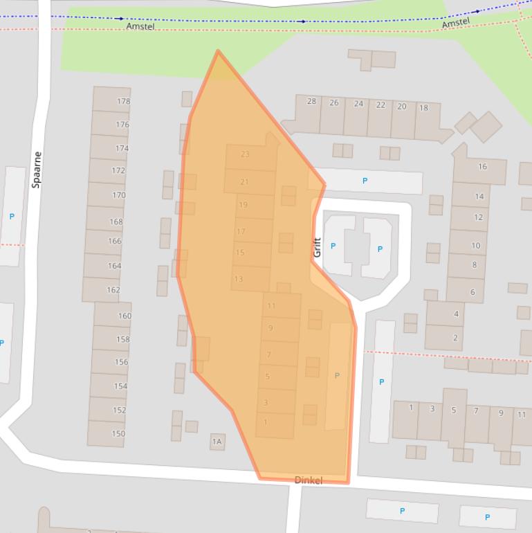 Kaart van postcodegebied 1703HW.