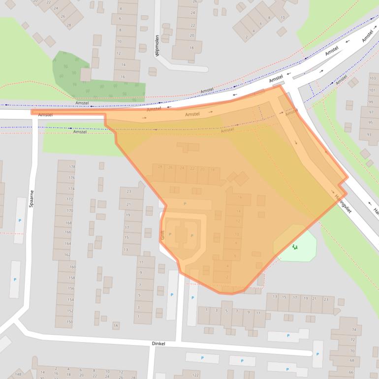 Kaart van postcodegebied 1703HX.