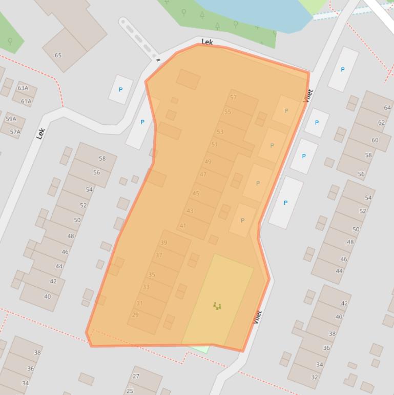 Kaart van postcodegebied 1703JB.