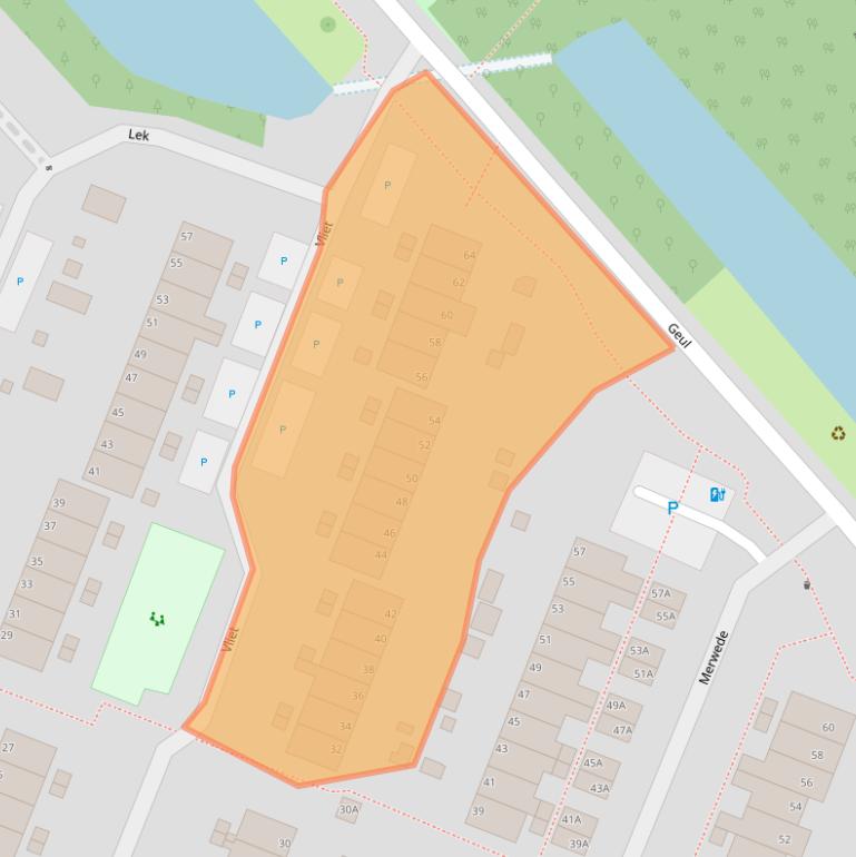 Kaart van postcodegebied 1703JD.