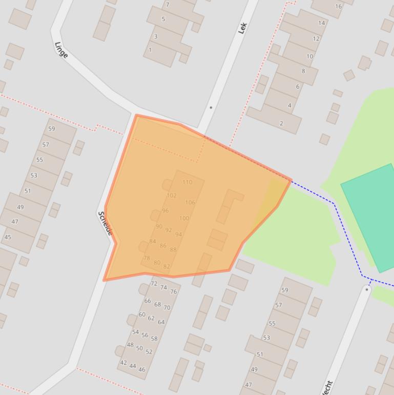 Kaart van postcodegebied 1703JL.