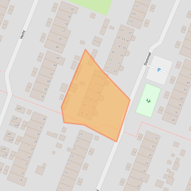 Kaart van postcodegebied 1703JN.