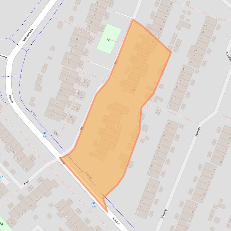 Kaart van postcodegebied 1703KC.